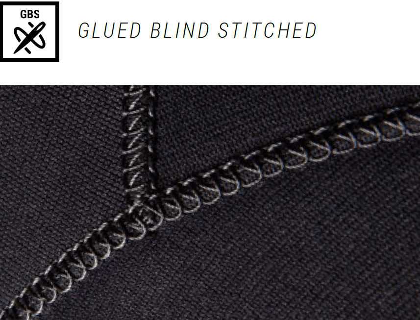 Mystic Glued Blind Stitched